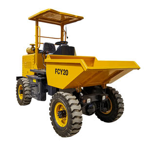 Neuer Günstiger 4x4/2 Tonnen Bau-Minidumper FCY20 Selbstladender Radlader 1m³ Kapazität Minilader mit Sonnendach für den Ingenieurbau - Product Image 1