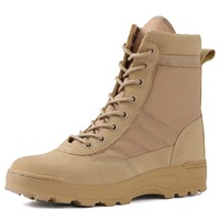 WANZHUO Hiver Chaud Polaire Désert Randonnée Sports Hauts Imperméable Coupe-Vent Caoutchouc Escalade Bottes Tactiques