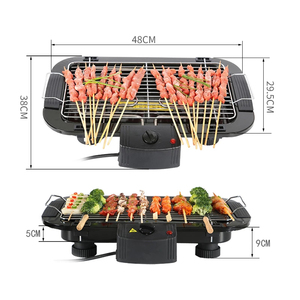 Gril électrique sans fumée avec plaque chauffante et table à fondue coréenne, facile à nettoyer, pour intérieur, grande capacité, qualité professionnelle - Product Image 4