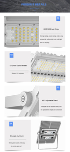 Đèn pha LED chiếu sáng công trường ngoài trời, bảo hành 5 năm, chống nước IP65, 100w 200w 250w 300w 400w 55000 lumen - Product Image 6