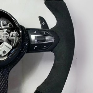 <span class=keywords><strong>Volante</strong></span> Deportivo <span class=keywords><strong>m</strong></span> Sport de Fibra de Carbono con Calefacción para <span class=keywords><strong>BMW</strong></span> F11 F20 2010 2012 F30 F16 F15 2011, Completamente Negro en Fibra de Carbono - Product Image 6