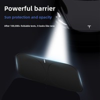 Pare-soleil de voiture pour pare-brise avant, protection solaire, isolation thermique, style parapluie, bouclier de stationnement télescopique OLIVER
