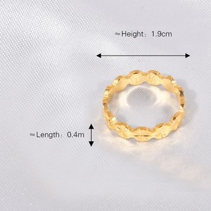 Articoli sfusi all'ingrosso da donna anelli da dito Non appannati oro 18k in acciaio inox anelli di fidanzamento per le signore - Product Image 6