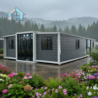 Villa préfabriquée à faible coût, support OEM, réduction sur les achats en gros, maison conteneur extensible, design moderne, panneau sandwich, immeuble de bureaux haut de gamme