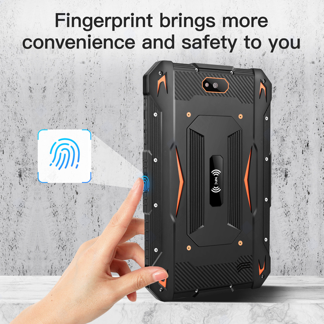 Rugged Industrial Tablet 8" Octa Core Android 11 4G LTE IP68 Waterproof 64G Fingerprint