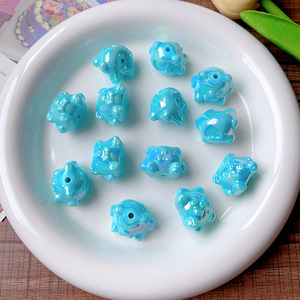 Color Electroplated Abs Bearing Straight Hole Beads <b>DIY</b> Mobile Phone Chain Bracelet Keychain <b>Accessories</b> Acrylic Beads Color - Product Image 5