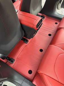 Tapis de sol de voiture de luxe haut de gamme en cuir écologique antidérapant et imperméable, sur mesure pour la Série 1, protection toutes saisons, ensemble complet - Product Image 3