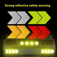 Pegatinas reflectantes de motocicleta eléctrica de alta visibilidad para coches, camiones, cascos, cuerpo luminoso, decoración de casco, señales de advertencia