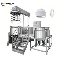 Machine à émulsifier la mayonnaise, machine à émulsifier sous vide commerciale, homogénéisateur sous vide 100l, machine cosmétique