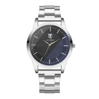 Achetez 1 montre à quartz pour homme à mouvement inversé, cadran vert, aiguilles en verre, acier inoxydable, étanche, fabricants de montres à marque privée
