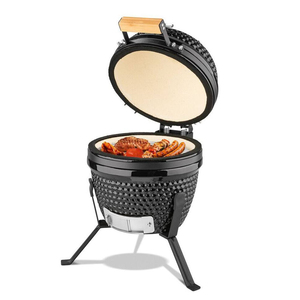<b>Table</b> <b>Top</b> Black Custom logo Ceramic Mini 13 Inch Grill BBQ/ Barbecue Grill Outdoor - Product Image 2