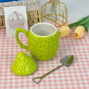 Lelyi yaratıcı seramik 300ml acı kabak su bardağı içme için komik sevimli kaplı niş çay süt partiler ambalaj içerir - Product Image 1