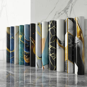 방수 자체 접착 3D 폼 벽지 롤 설치하기 쉬운 주방 장식 벽 타일 시각 효과 추가 - Product Image 5