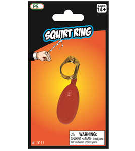 Party Favor 1Pc drôle eau gicler anneau pratique blague outils petit rouge vaporisateur anneau Gag jouets pour le jour du fou, fête d'halloween - Product Image 6