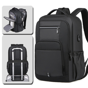 Mochila para Portátil Personalizada para Hombre, Gran Capacidad, Negra, con Carga USB, Impermeable, Resistente, de Oxford, para Viajes, Escuela, Negocios - Product Image 6