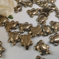 Statue artisanale en cristal de 3cm, mini tortue en Pyrite porte-bonheur pour la guérison