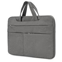 Sacs pour ordinateur portable en RPET recyclé écologique avec poignée portable, sacoche pour ordinateur portable d'affaires imperméable