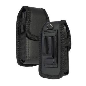 Funda para teléfono móvil Vertical para hombre, cinturón con cierre magnético, cuero PU, estuche de transporte vegano negro, bolsillo de cintura para <span class=keywords><strong>Nokia</strong></span> <span class=keywords><strong>2720</strong></span> - Product Image 1