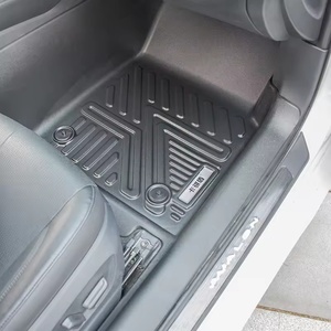 Tapis de sol de voiture toutes saisons KQD en gros, 3 pièces (avant, arrière, coffre), antidérapants, pour Toyota Avalon 2019 - Product Image 1