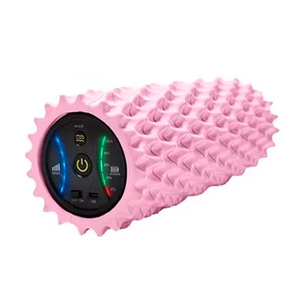 Rouleau de massage vibrant électrique personnalisé avec logo, pour fitness et yoga, avec nouvel écran LED, portable, en matériau EVA, vente en gros - Product Image 2