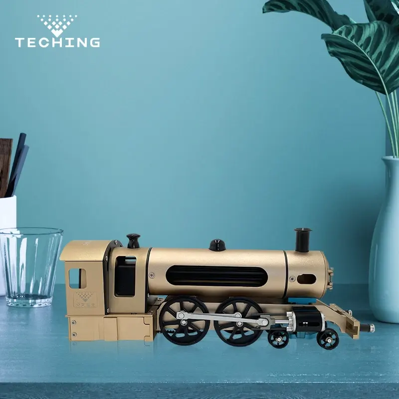 teng 2-wheel steam train metal lootive model railways car kit for eduion coltion toys