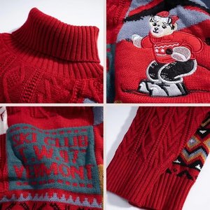 <span class=keywords><strong>Felpa</strong></span> da <span class=keywords><strong>Uomo</strong></span> in Maglia Stile College Americano Autunno Inverno, Spessa e Foderata in <span class=keywords><strong>Pile</strong></span>, Modello da Coppia, Larga e Versatile - Product Image 4