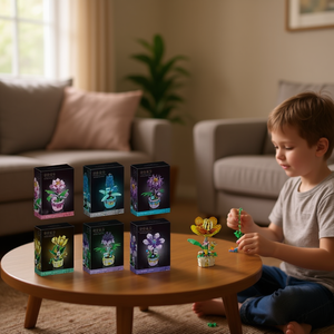 <b>Building</b> <b>Block</b> Sets Flower Collection 158 Pcs Educational Toy For Kids And Adults - Product Image 3