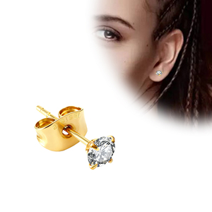 Ventas al por mayor Cartílago Ear Stud Flat Back Tornillo Ear Stud Clear Rainbow Color Hombres Pendientes Body Piercings - Product Image 1