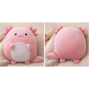Peluche di Axolotl Rosa da 16 Pollici con Coda Carina, Cuscino Abbracciabile, Regalo Anime per Bambini e Appassionati - Product Image 3