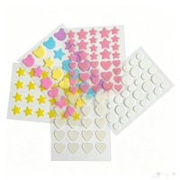 Patch Hydrocolloïde Invisible Respirant et Imperméable pour Boutons, Autocollants Mignons Colorés en Forme d'Étoile, Soin Anti-Acné à l'Huile de Thé Vert et de Calendula