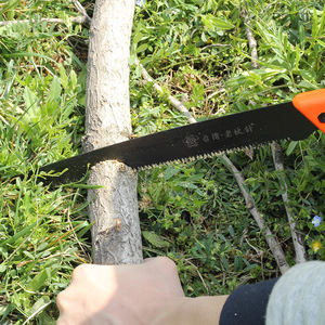 Old Friend Hand Saw 270mm High Carbon Steel Blade For Fruit Trees Potted Plants Woodworking Orange Handle - Product Image 3