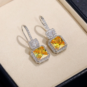 Orecchini Pendenti da Sposa Eleganti Vintage di Lusso Minimalisti con Gancio per Orecchio Gioielli alla Moda - Product Image 4