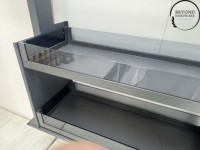 Nouvel Arrivage : Organisateur de Cuisine Électrique Automatique à Levage et Abaissement, Étagère de Rangement à Deux Niveaux pour Armoire de Cuisine