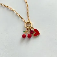 EManco Kerstthema verwisselbare bedelarmband verguld emaille schattige fruit & kerstman DIY dropshipping
