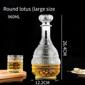ขวดแก้วใสสำหรับเสิร์ฟสุรา ไวน์ และวิสกี้ สไตล์มินิมอลแบบนอร์ดิก - Product Image 6