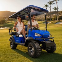 Voiturette de golf électrique tout-terrain Tarion 4 places robuste avec moteur AC 4,0 kW, suspension indépendante, vitesse 35 km/h, autonomie 90 km
