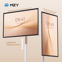 Televisor Inteligente Móvil de 32 Pulgadas con Pantalla Táctil Giratoria, Cámara Android Portátil, Full HD 60Hz LED, OSD Multi-idioma, Soporte con Ruedas