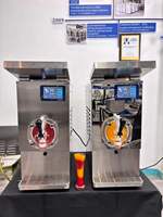 Machine à granita professionnelle à réservoir unique pour comptoir, température réglable, fonction de congélation rapide, pour bar, café, restaurant
