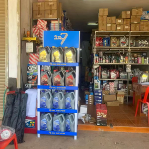 Hiện đại miễn phí đứng có thể gập lại nhựa hiển thị đứng cho động cơ dầu & chất bôi trơn giá cho các cửa hàng xe hơi - Product Image 1