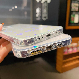 <span class=keywords><strong>Cover</strong></span> per telefono in TPU Glitter Glitter cuore olografico per <span class=keywords><strong>iphone</strong></span> 7 8 x xr 11 12 13 pro max Hearts Rainbow Clear <span class=keywords><strong>cover</strong></span> posteriore - Product Image 3