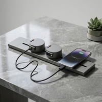 Nouvelle Arrivée - Système de rail mural électrique standard US/UK/EU avec prise de courant et prise en charge SDK, auto-terrestre, charge rapide 20W
