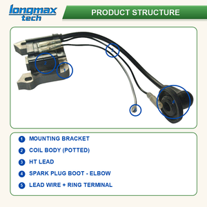 Bobine d'allumage, pièce de rechange pour débroussailleuse T200 T240 TD40 TD43 TD48 <span class=keywords><strong>Kaaz</strong></span> K32 K33 - Product Image 3