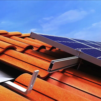 Système de fixation de tuiles solaires en acier inoxydable de haute qualité pour tuiles plates en béton pour l'efficacité énergétique solaire