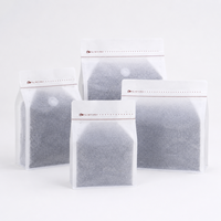 Sachets d'emballage de café refermables de qualité alimentaire supérieure pour grains torréfiés, en papier naturel blanc