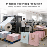 Sacs cadeaux en papier imprimés sur mesure avec poignées en corde torsadée, finition mate premium pour l'emballage de détail et de boutiques