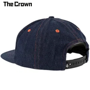 Custom Logo 5 Panel Structured Denim <b>Flat</b> Brim Hat Wholesale Bulk Woven Patch <b>Cap</b> With Single Row Snapback Manufacturer - Product Image 5