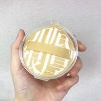 Bouffée de poudre de bonbon Goutte d'eau sèche et humide Super Soft Air Extra Size Toast Cushion Powder Puff for Makeup
