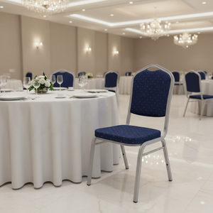 Chaises de banquet royales rembourrées en tissu, vente en gros directe d'usine chinoise, chaises de banquet capitales pour mariages - Product Image 1