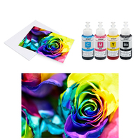 Paquete de 100 hojas de papel de transferencia de calor para impresora de inyección de tinta, tamaño A3 A4, papel de transferencia de tinta claro y oscuro para impresión de camisetas de algodón