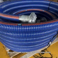 Tuyau d'aspiration en PTFE à vide total avec spirale en fil d'acier galvanisé, résistant à la corrosion, pour le transfert de produits chimiques